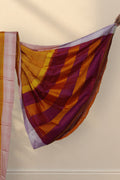 Light pink Chikki Paras border on Sampige Hoovu Ilkal saree