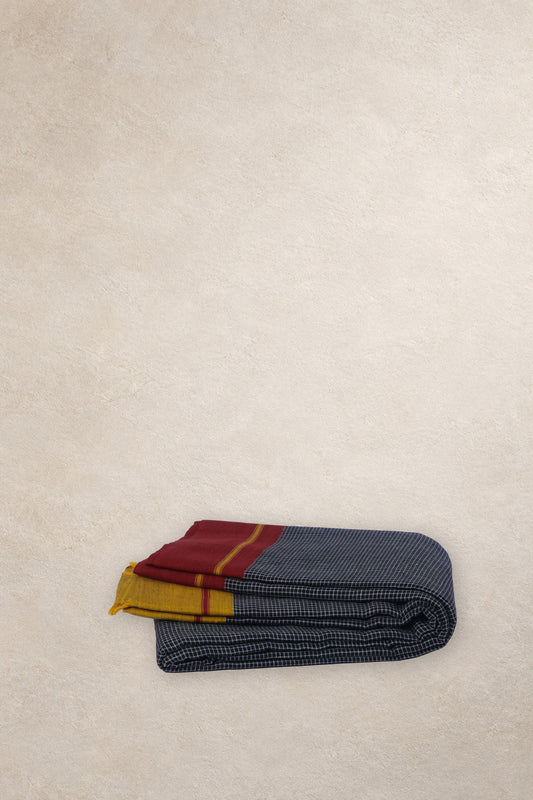  Habba Anchu Patteda Anchu cotton saree with red and yellow Ganga Jamuna border