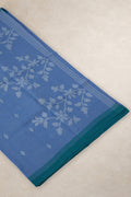 Green border and selvedge on Meghla Din Jamdani cotton saree