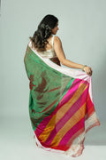 Bisilu Nerala Ilkal saree showing contrast border