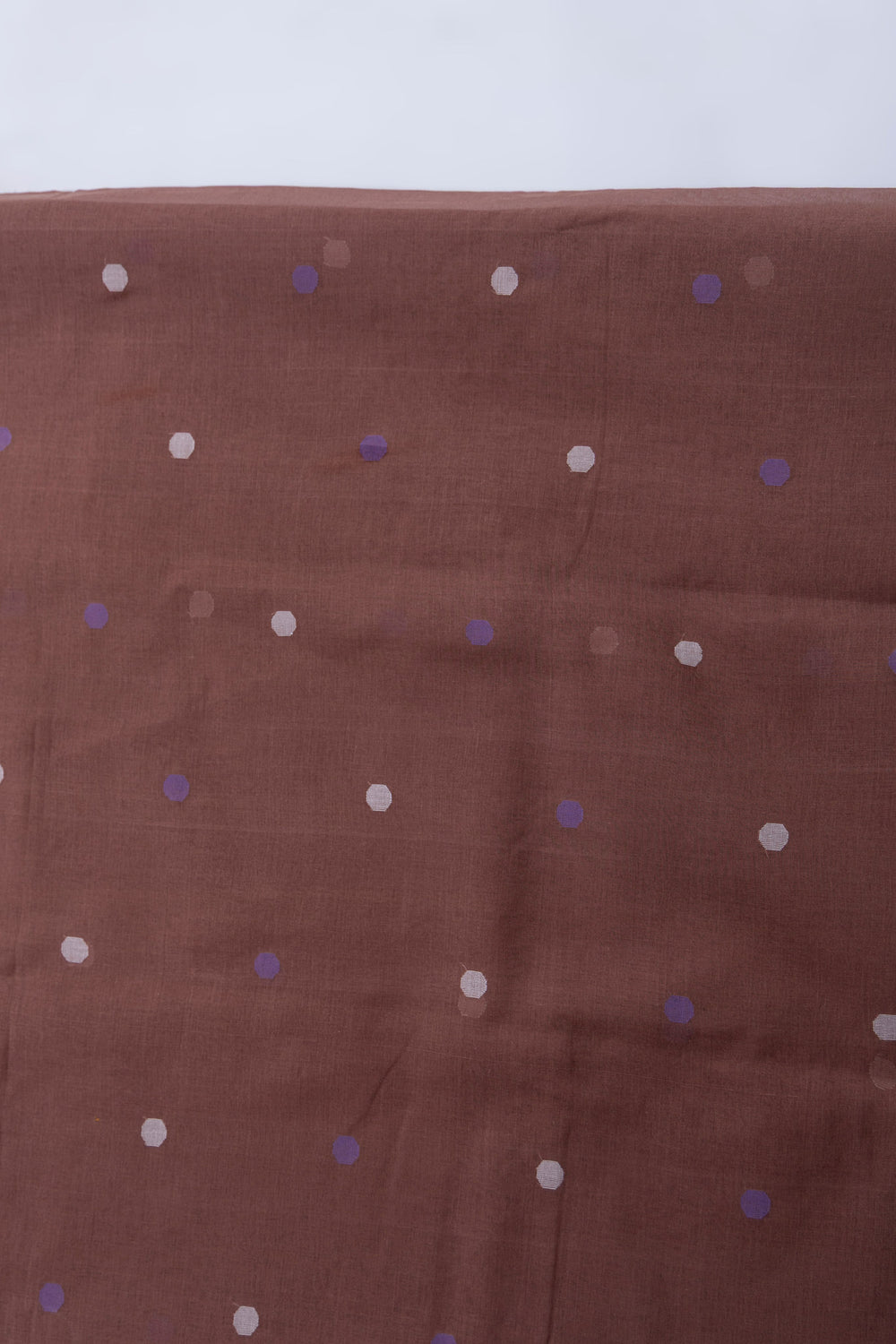 Mati Pata Jamdani cotton saree with handwoven motifs