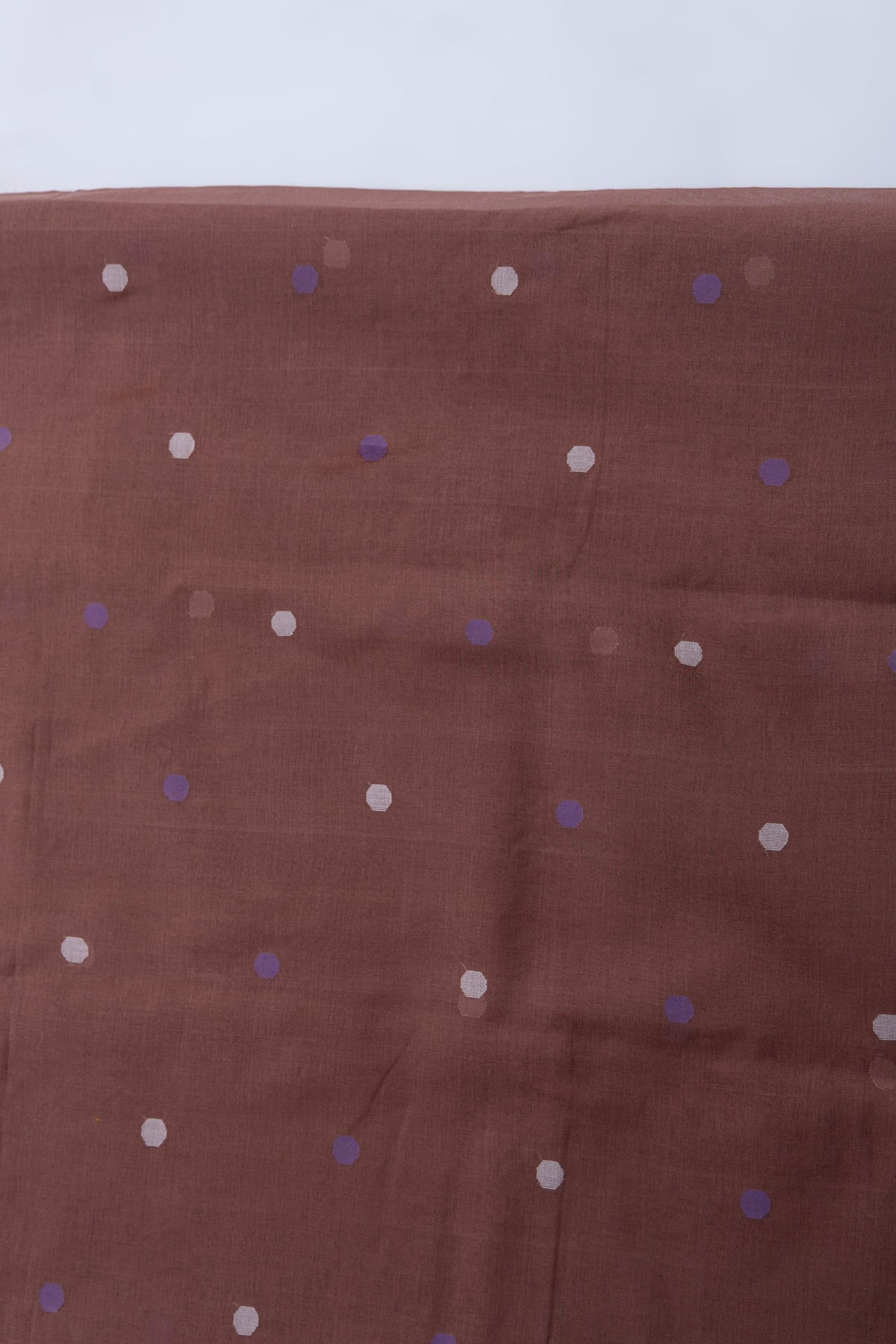 Mati Pata Jamdani cotton saree with handwoven motifs